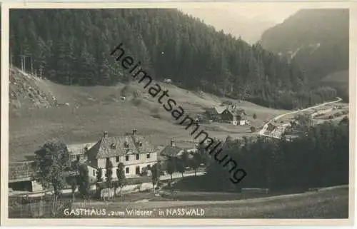 Nasswald - Gasthaus zum Wilderer - Foto-AK 20er Jahre - Verlag C. Anderle Söhne Gloggnitz