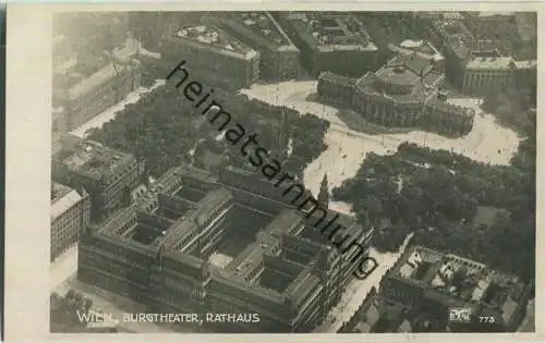 Wien - Burgtheater - Rathaus - Fliegeraufnahme 20er Jahre - Verlag Luftbild-Gesellschaft mbH Wien