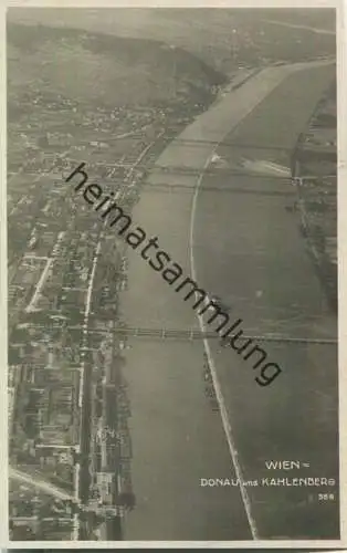Wien - Kahlenberg - Donau - Fliegeraufnahme 20er Jahre - Verlag Luftbild-Gesellschaft mbH Wien