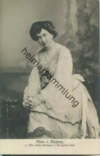 Vilma von Mayburg - Mrs. Anny Clarkson - Foto-AK ca. 1900