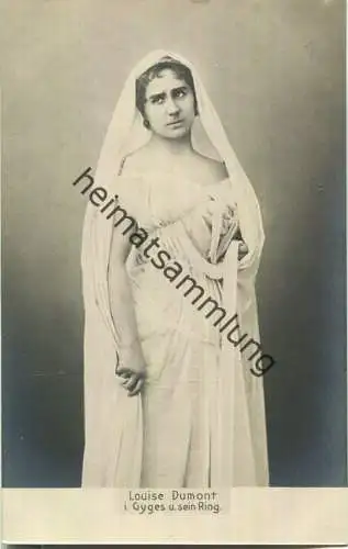 Louise Dumont in Gyges und sein Ring - Foto-AK ca. 1900