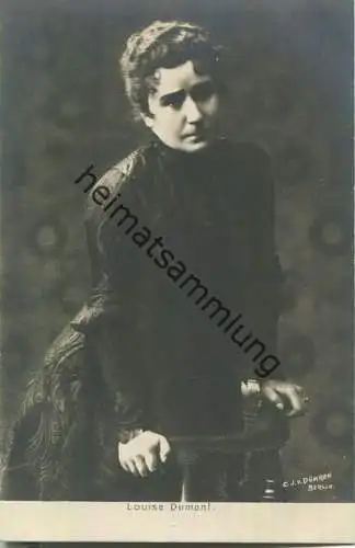 Louise Dumont - Verlag C. J. von Dühren Berlin - Foto-AK ca. 1900