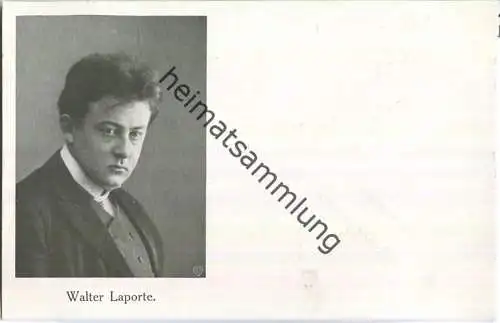 Walter Laporte - Foto-AK ca. 1905 - Schauspielhaus Düsseldorf