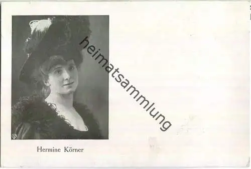Hermine Körner - Foto-AK ca. 1905 - Schauspielhaus Düsseldorf