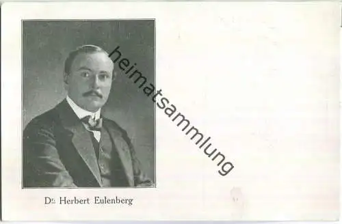 Dr. Herbert Eulenberg - Foto-AK ca. 1905 - Schauspielhaus Düsseldorf