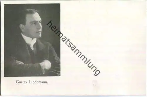 Gustav Lindemann - Foto-AK ca. 1905 - Schauspielhaus Düsseldorf