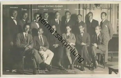 Einige Österreichische Flieger - Proksch - Svec - Dupres - Gulz - Brunner - Lang - Horaczek - Zuzmann - Pauk - Siegel