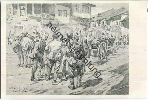 Mazedonien - Istip - Strassenleben - signiert A. Reich 1916