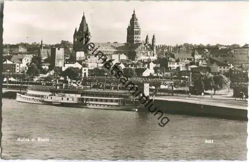 Mainz - Fahrgastschiff Frieden - Foto-Ansichtskarte - Verlag Hildenbrand Göppingen
