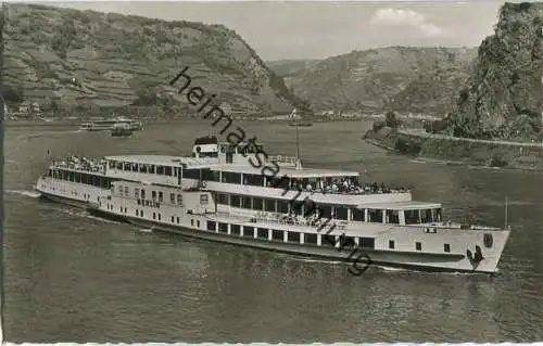 Fahrgastschiff M.S. Berlin - Köln-Düsseldorfer-Rheindampfschiffahrt - Foto-Ansichtskarte - Verlag Georg Stilke GmbH Köln