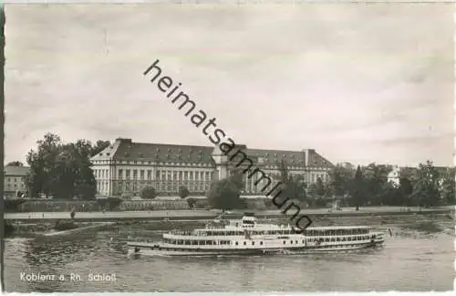 Koblenz - Fahrgastschiff Rheinland -  Foto-Ansichtskarte - Verlag Albert Nonn Koblenz