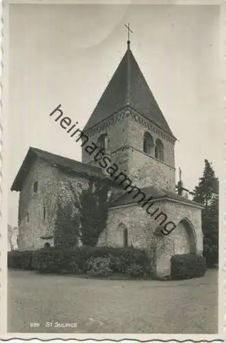 St-Sulpice - Kirche - Foto-AK - Verlag Art. Perrochet & Phototypie SA Lausanne gel.