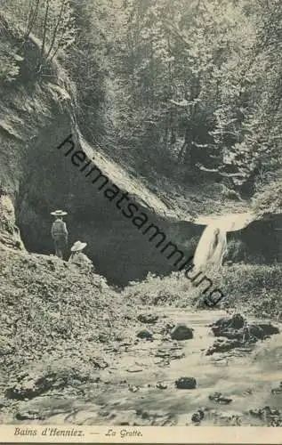 Henniez - La Grotte - Verlag A. Trüb & Cie Lausanne ca. 1910