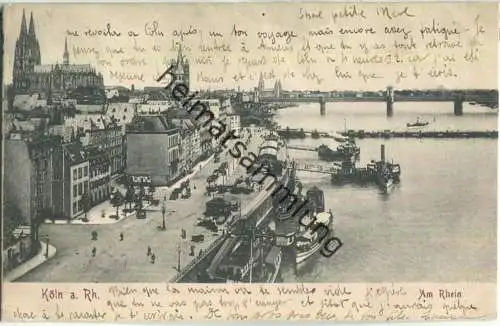 Köln - Rheinschiffe - ohne Verlagsangabe