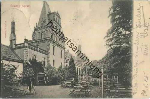 Schloss Aprath - Hotel Restauration - Besitzer W. Bergmann - Verlag W. Fülle Barmen