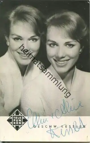 Geschwister Kessler - Autogramm - Verlag Telefunken Decca Schallplatten GmbH