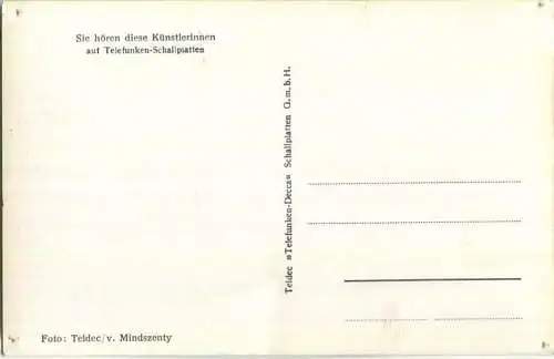 Geschwister Kessler - Autogramm - Verlag Telefunken Decca Schallplatten GmbH