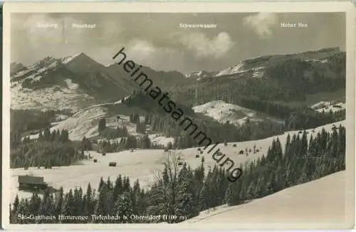 Tiefenbach - Ski-Gasthaus Hinterenge - Foto-Ansichtskarte - Verlag Mathias Huber Tiefenbach