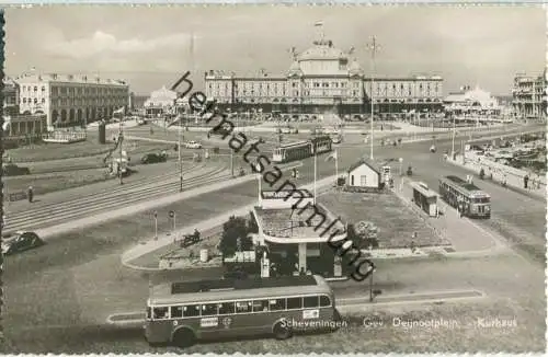 Scheveningen - Gev. Deijnootplein - Bus - Strassenbahn - Foto-AK - Verlag Holland Den Haag