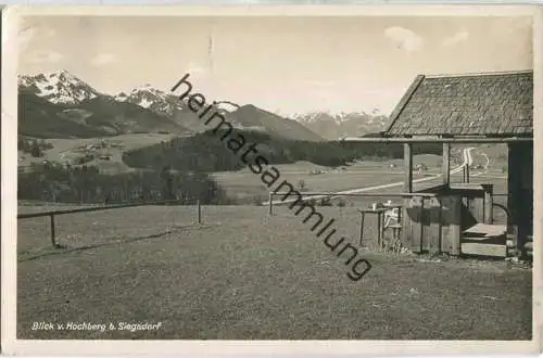 Blick von Hochberg bei Siegsdorf - Foto-Ansichtskarte - Verlag H. Neumüller Siegsdorf