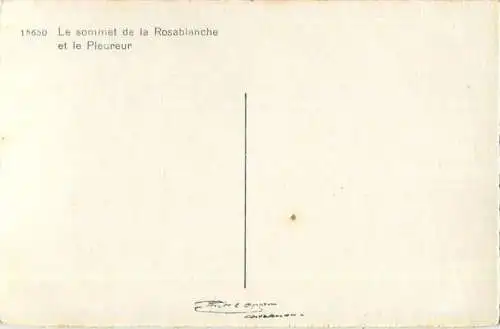 Rosablanche - Pleureur - Foto-AK - Verlag E. Gyger Adelboden