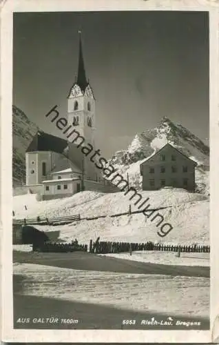 Galtür - Kirche - Foto-AK - Verlag Risch-Lau Bregenz