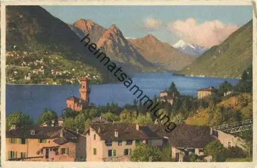 Lago di Lugano - e sfondo di Porlezza - Verlag Alfredo Finzi Lugano - gel.