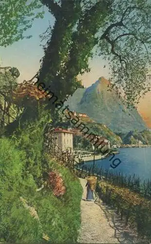 Lago di Lugano - Strada per Oria - S. Mamette - Verlag Paul Bender Zollikon