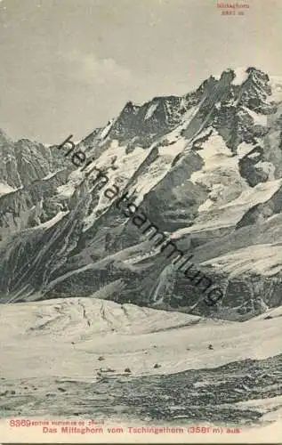 Mittagshorn vom Tschingelhorn aus - Verlag Photoglob Co Zürich