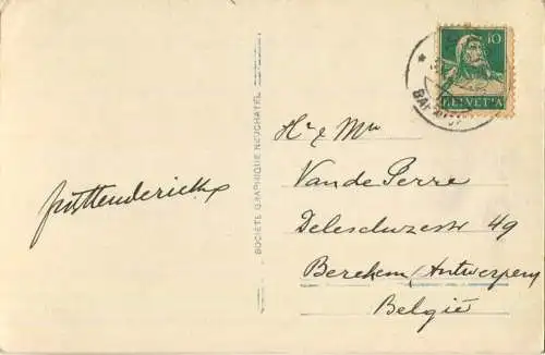 Gemmipass - Daubensee - Foto-AK - Verlag Societe Graphique Neuchatel gel. 1912