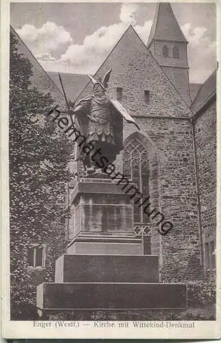 Enger - Kirche - Wittekind-Denkmal - Verlag Gottl. Niemann Enger