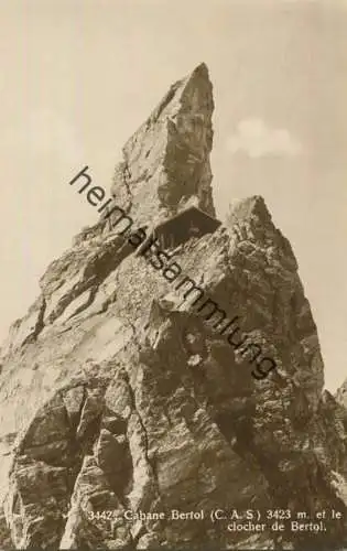 Cabane Bertol clocher de Bertol - Foto-AK - Verlag Phototypie Co Neuchatel