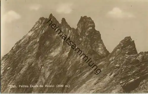 Arolla - Petite Dent de Veisivi - Foto-AK - Verlag Phototypie Co Neuchatel