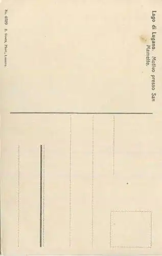 Lago di Lugano - San Mamette - Verlag E. Goetz Luzern