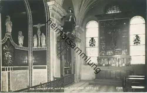 Innsbruck - Hofburg - Silberne Kapelle - Foto-Ansichtskarte 20er Jahre - Verlag A. Stockhammer Hall