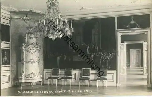 Innsbruck - Hofburg - Kapitelzimmer - Foto-Ansichtskarte 20er Jahre - Verlag A. Stockhammer Hall