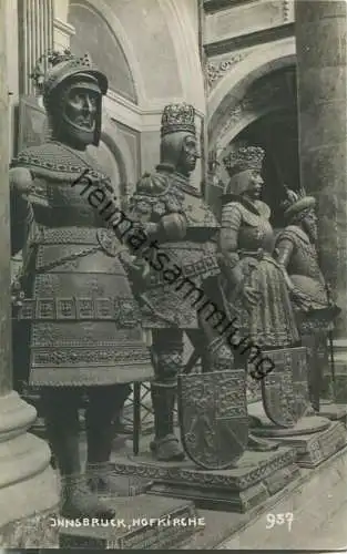 Innsbruck - Hofkirche - Figurengruppe - Foto-Ansichtskarte 20er Jahre - Verlag A. Stockhammer Hall