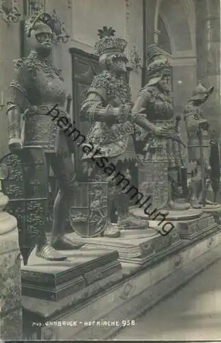 Innsbruck - Hofkirche - Figurengruppe - Foto-Ansichtskarte 20er Jahre - Verlag A. Stockhammer Hall