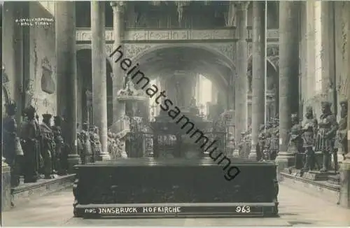 Innsbruck - Hofkirche - Figurengruppe - Foto-Ansichtskarte 20er Jahre - Verlag A. Stockhammer Hall