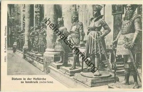 Innsbruck - Hofkirche - Statuen - AK ca. 1900 - Verlag B. Lehrburger Nürnberg