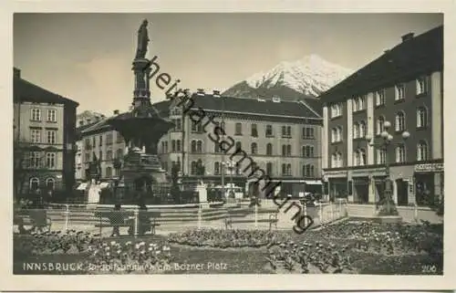 Innsbruck - Rudolsbrunnen - Bozner Platz - Foto-AK - Verlag Wilhelm Stempfle Innsbruck