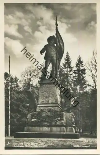 Innsbruck - Andreas Hofer Denkmal - Berg Isel - Foto-AK - Verlag A. G. Schöllhorn Innsbruck