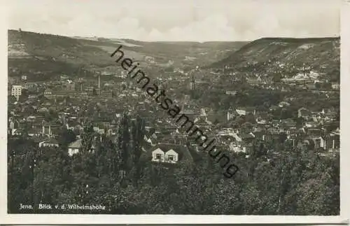 Jena - Blick von der Wilhelmshöhe - Foto-AK - Verlag Herm. Paris Rudolstadt
