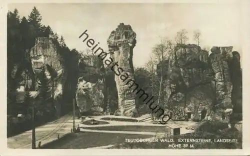 Teutoburger Wald - Externsteine Landseite - Foto-AK - Verlag R. Lederbogen Halberstadt