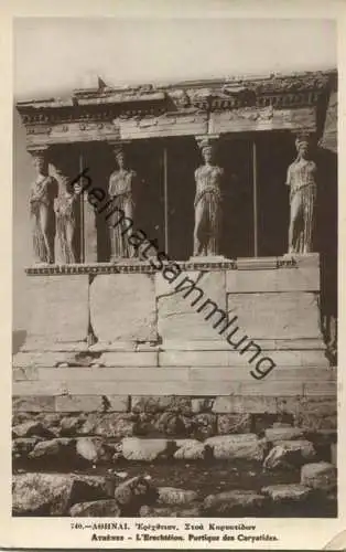 Athen - Der Erechtheion - Säulenhalle der Caryatiden - Editions Delta Athenes