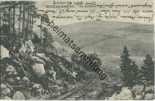 Eckerloch - Brockenbahn - Verlag Louis Glaser Leipzig - Bahnpost