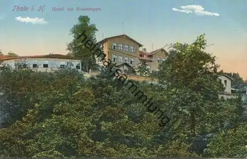 Thale - Hotel zur Rosstrappe - Verlag R. Lederbogen Halberstadt