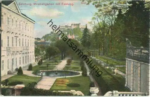 Salzburg - Mirabellengarten - Verlag G. Blümlein & Co Frankfurt