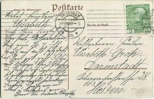 Salzburg - Mirabellengarten - Verlag G. Blümlein & Co Frankfurt