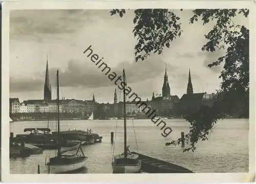 Hamburg - Binnenalster - Foto-AK Grossformat - Verlag Hans Andres Hamburg